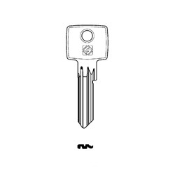 Silca IE39 Key Blank for ISEO Cylinders