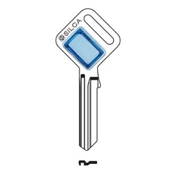 Silca Taggy LW5 Key Blank with Customisable Plastic Head Blue Insert