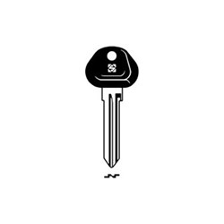 Silca MAZ1P Key Blank with Plastic Head