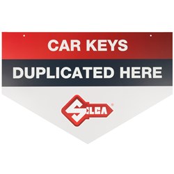 SILCA CAR KEY ROUND SIGN ARROW  (WHITE)