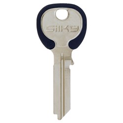 Silca Silky TE2 Key Blank for Gainsborough Cylinders with Blue Head