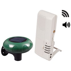STI Wireless Driveway Monitor (solar powered) with 4-Channel Voice Receiver