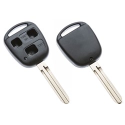 Silca Automotive Key and Remote Replacement Shell for 3 Button Toyota TOY43 Profile TOY43BRS8