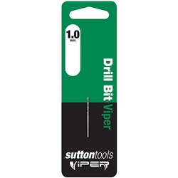 Sutton Viper Jobber Drill Bit HSS, 1.0mm Diameter - D1050100