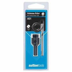 Sutton AS1 Arbor Set with BA1 Arbor and BAA Adaptor, suit 14-54mm Holesaw - H112AS1