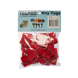 TELKEE KEY TAGS #151-200 RED SQUARE