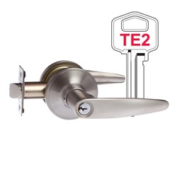 BRAVA Urban Tiebolt Entrance Lever Set TE2 Profile KD Satin Stainless Steel - TLC600SSS