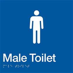 TTSM SIGN MALE TOILET WHT/BLU