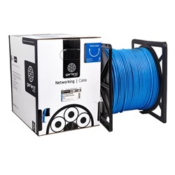 Garland CAT6 Blue U/UTP 24AWG PVC 305m Box - UTPL6BL305RBCW