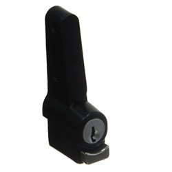 Whitco Push Lock CYL4 Profile for Sliding Windows in Black - W2201317C4