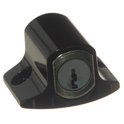 Whitco Mini Push Lock CYL4 Profile for Sliding Windows in Mahogany - W2208112C4