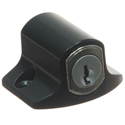 Whitco Mini Push Lock CYL4 Profile for Sliding Windows in Black - W2208117C4