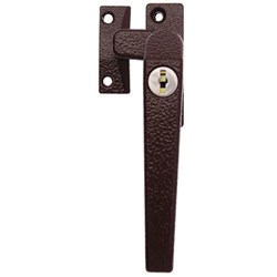 Whitco Series 25 Window Fastener Lockable Right Hand in Brown - W225113