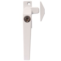 Whitco Series 25 Window Fastener Lockable Left Hand in White - W225216