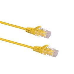 Datamaster CAT6 UTP Yellow Slim Patch Cable, 50cm - W2650SLIYEL