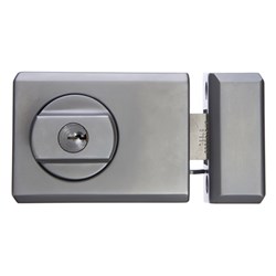 Whitco W75 Double Cylinder Deadlatch with Safety Release and Metal Frame Strike in Satin Chrome - W752105
