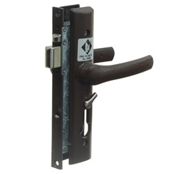 Whitco Tasman Escape Hinged Security Door Lock Kit without Cylinder in Brown - W807013