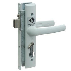 Whitco Tasman Escape Hinged Security Door Lock Kit without Cylinder in White - W807016