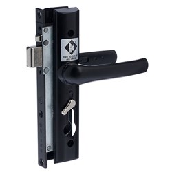 Whitco Tasman Escape Hinged Security Door Lock Kit without Cylinder in Black - W807017