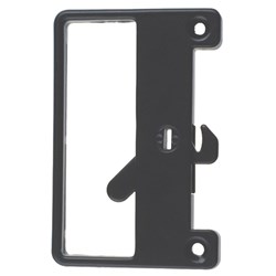 Whitco Bass Sliding Screen Door Latch with Outer Pull and Snib in Black - W821417