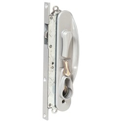 Whitco Leichhardt Sliding Security Door Lock without Cylinder in White - W865316