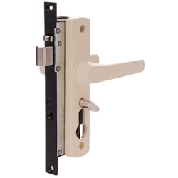 Whitco Tasman MK2 Hinged Security Door Lock Kit without Cylinder in Primrose - W892119