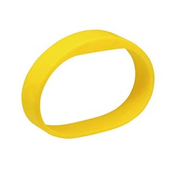 SALTO WBM01KYL-5 Contactless smart silicone bracelet MIFARE 1KByte, Yellow, Large, Pack of 5