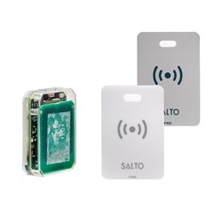 SALTO XS4 2.0 Panel Reader Proximity BLE DESFire/Mifare. Includes White and Silver stickers