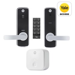 Yale Unity Entrance Lock with Connect Bridge and Keypad Silver - YUR/DEL/KIT/SIL