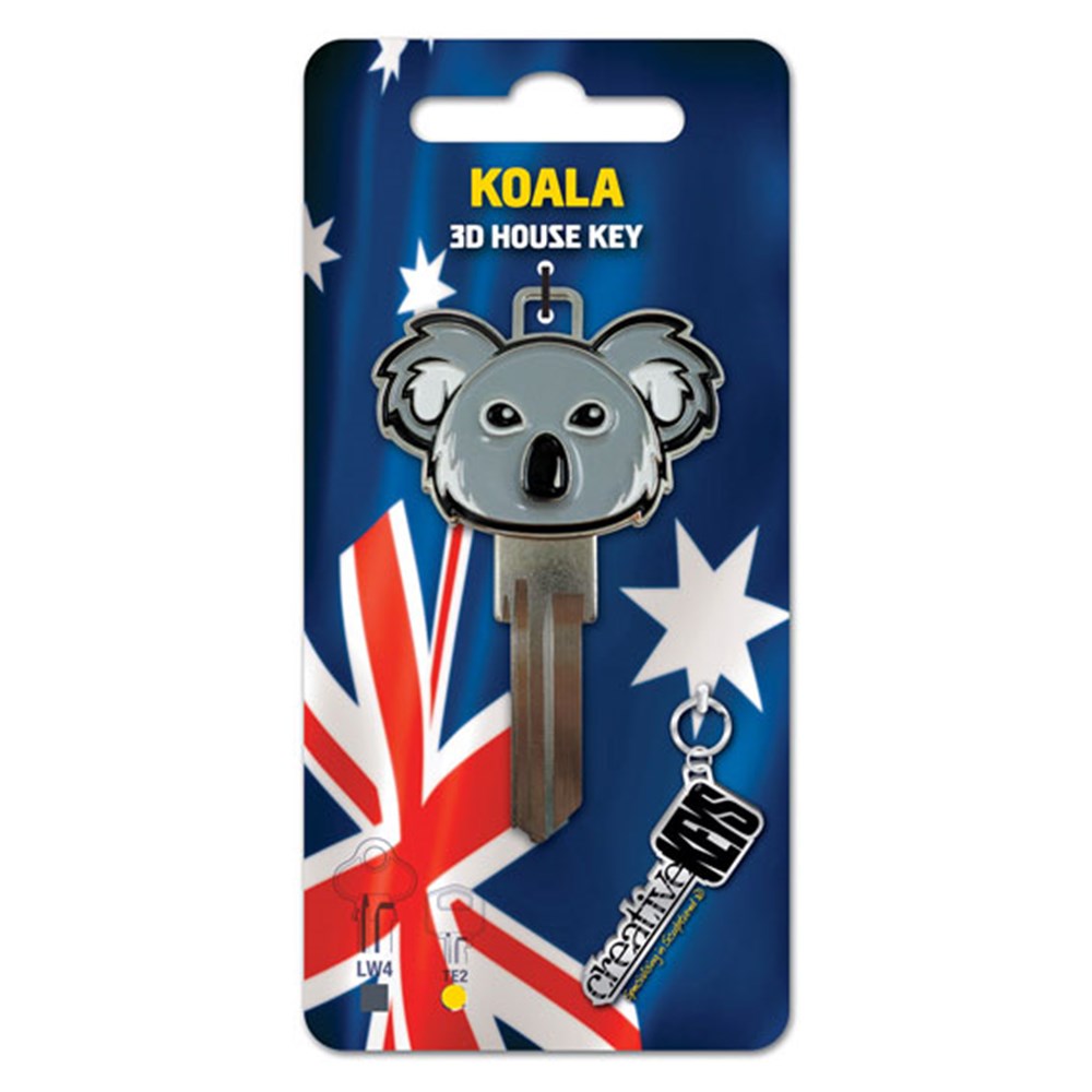 Uncut Koala 3D House Key Blank Australia Collectable Key TE2 