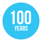 95 years of service icon