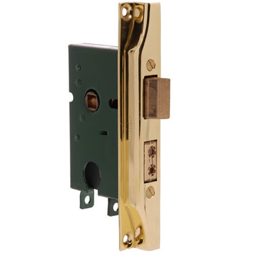 JACKSONS LOCK MORTICE JMC46R REBATED PB L/CYL