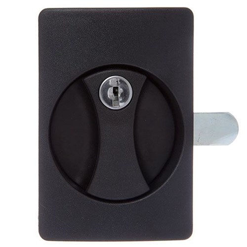 Lock Focus Plastic Pan Flush Handle with KD Series 02 (LF31R Profile) MK Barrel, Left Hand with F1 Cam - A/HF1A/02/6L/6F1