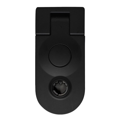 Lock Focus Round End Push Button Compression Latch, Black Finish in Display Pack - AR/2302/6