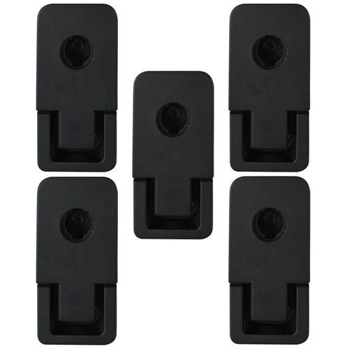 Lock Focus Compression Latch, Black Finish in Pack of 5 - 914222/6