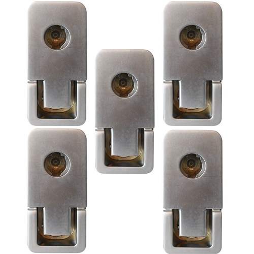 Lock Focus Compression Latch, Satin Chrome Finish in Pack of 5 - 914222/4
