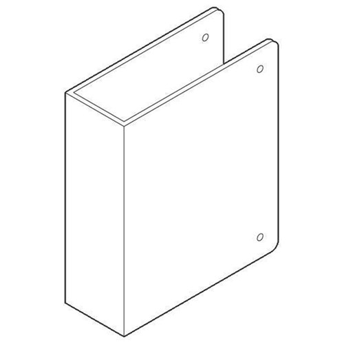 BDS Blank Wrap for 40mm Thick Doors 110x130mm SS - WAP7DB/40B