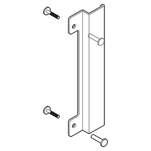 BDS Blocker Plate with Kink for Electric Strikes Mild Steel - BP6860ELEC