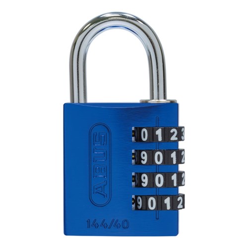 ABUS P/LOCK 144/40 BLU ALUM BODY 4 WHEEL COMBO DP