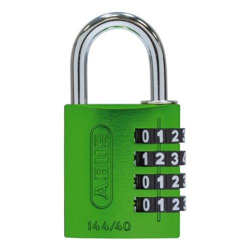 ABUS P/LOCK 144/40 GRN ALUM BODY 4 WHEEL COMBO DP