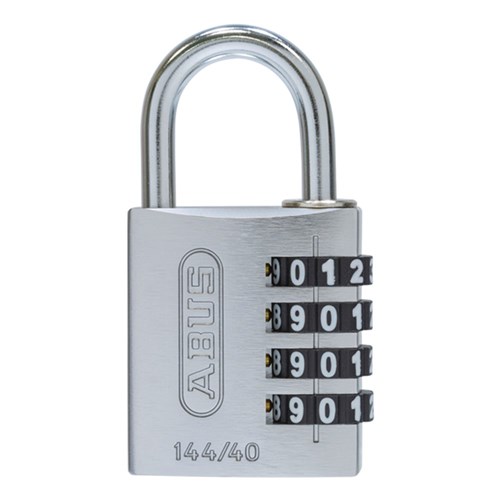 ABUS P/LOCK 144/40 SIL ALUM BODY 4 WHEEL COMBO DP