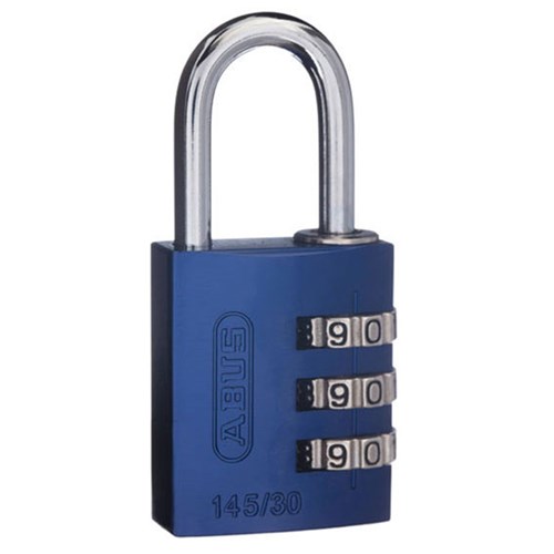 ABUS P/LOCK 145/30 BLU BX ALUM BODY 3 WHEEL COMBO