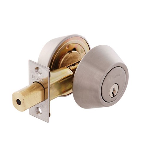 BRAVA Urban Deadbolt Double Cylinder TE2 Profile KD Satin Stainless Steel - 210BSSS