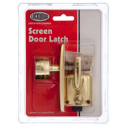 LOCKWOOD SCR DOOR CATCH 300-4 PB DP