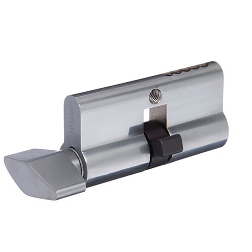 BRAVA Urban Euro Single Cylinder and Turn with Fixed Cam LW4 Profile KD Satin Chrome 62mm - 3162HSCCT