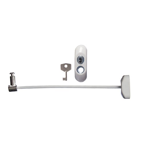 BDS WINDOW RESTRICTOR WHT