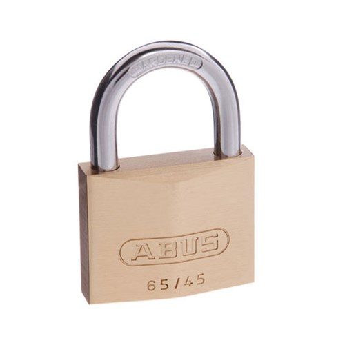 ABUS 65 Series Premium Padlock with 45mm Brass Body and 25mm Hardened Steel Shackle KA 6451 - 65/45KA11