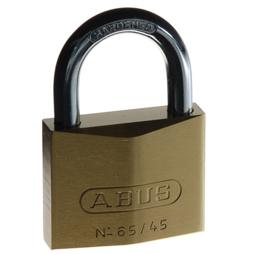 ABUS 65 Series Premium Padlock with 45mm Brass Body and 25mm Hardened Steel Shackle KA 6451 - 65/45KA11