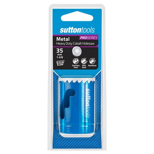 Sutton Bi-Metal Cobalt ULTRA Holesaw, 36mm Cutting Depth, 35mm Diameter - H1050350