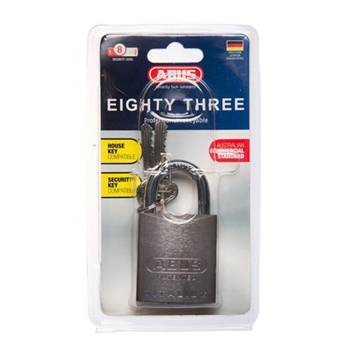 ABUS P/LOCK 83AL/45 ALU NAT KD DP